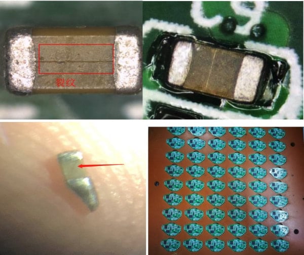 采购AOI检测不良展示